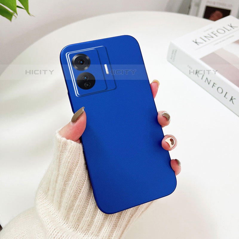 Funda Dura Plastico Rigida Carcasa Mate YK1 para Vivo iQOO Z6 Pro 5G Azul