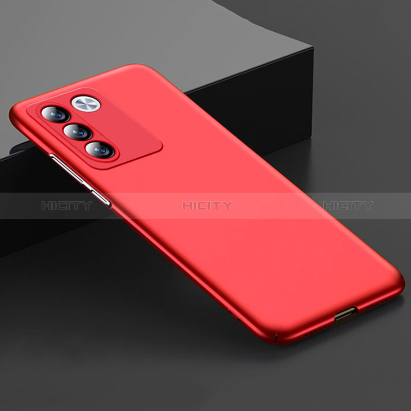 Funda Dura Plastico Rigida Carcasa Mate YK1 para Vivo V27 5G Rojo