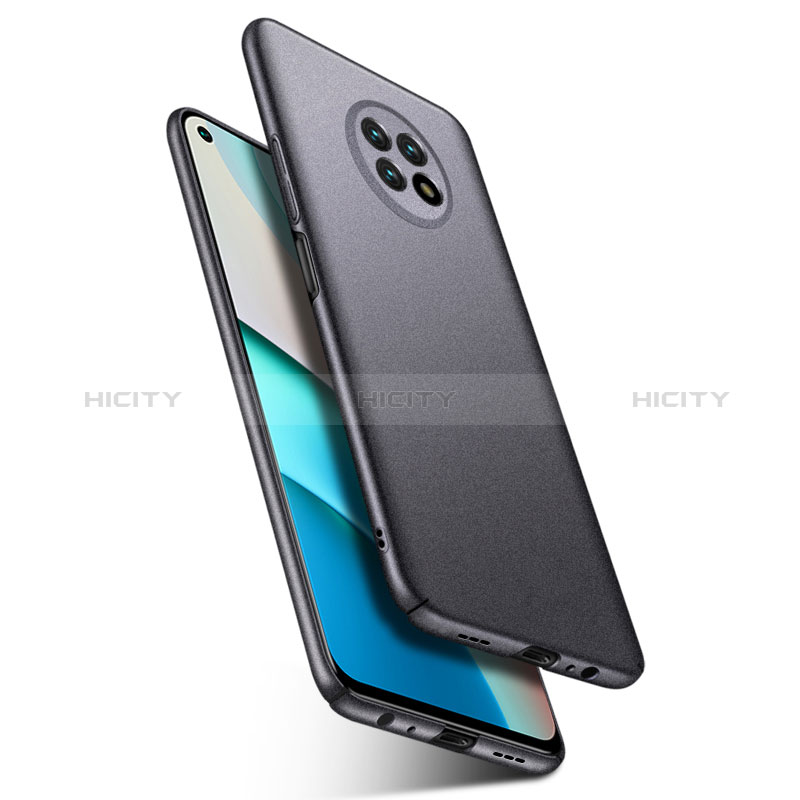 Funda Dura Plastico Rigida Carcasa Mate YK1 para Xiaomi Redmi Note 9 5G Gris