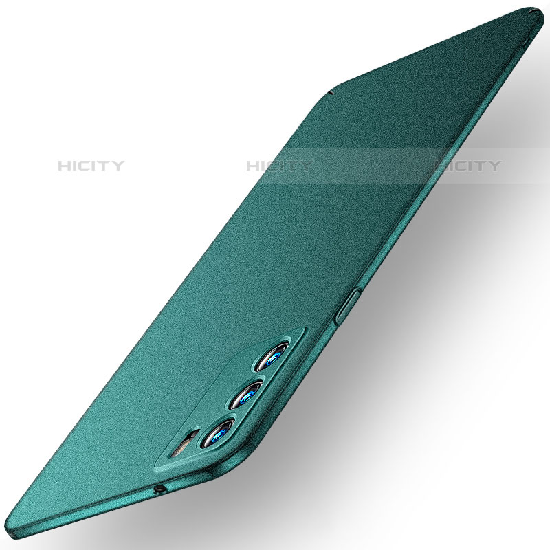 Funda Dura Plastico Rigida Carcasa Mate YK2 para Oppo Reno6 5G Verde