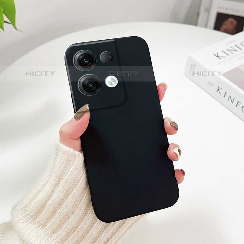 Funda Dura Plastico Rigida Carcasa Mate YK2 para Oppo Reno8 Pro 5G Negro