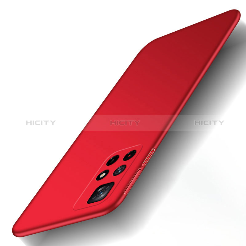 Funda Dura Plastico Rigida Carcasa Mate YK2 para Xiaomi Poco M4 Pro 5G Rojo