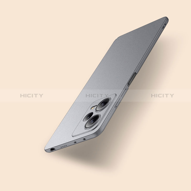 Funda Dura Plastico Rigida Carcasa Mate YK2 para Xiaomi Redmi Note 12 Pro 5G Gris