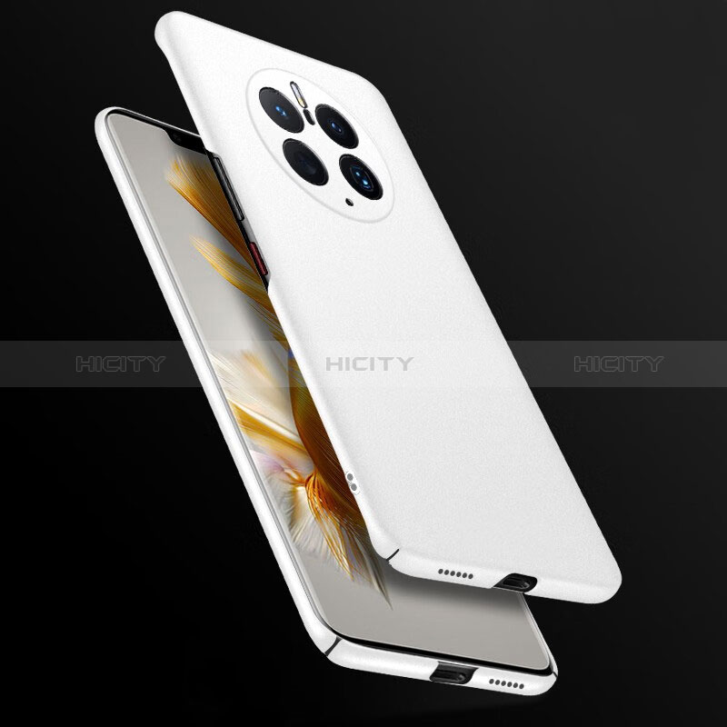 Funda Dura Plastico Rigida Carcasa Mate YK3 para Huawei Mate 50 Pro Blanco