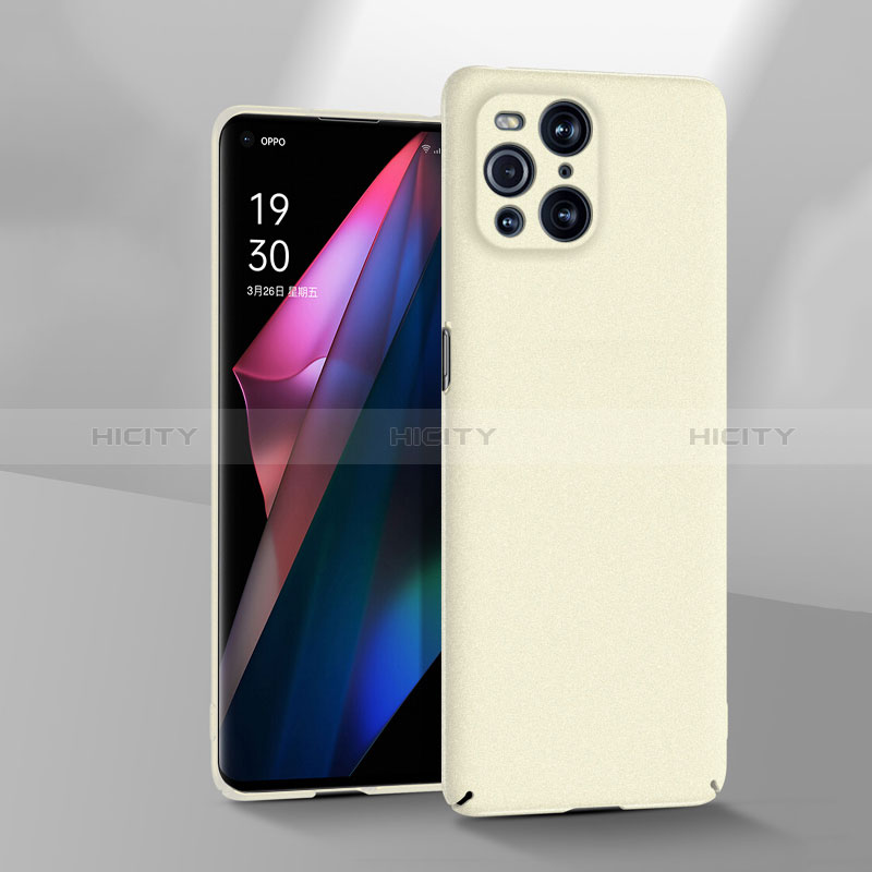 Funda Dura Plastico Rigida Carcasa Mate YK3 para Oppo Find X3 5G Blanco