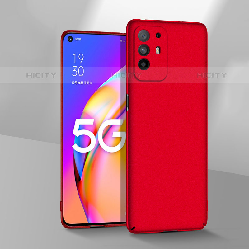 Funda Dura Plastico Rigida Carcasa Mate YK3 para Oppo Reno5 Z 5G Rojo