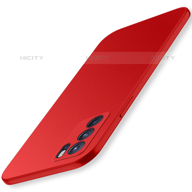 Funda Dura Plastico Rigida Carcasa Mate YK3 para Oppo Reno6 5G Rojo