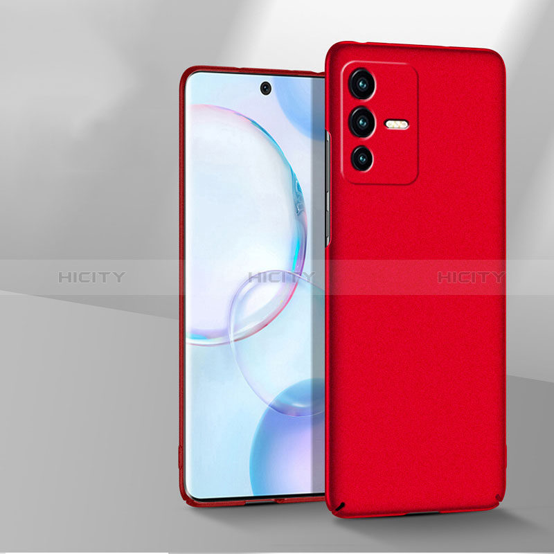 Funda Dura Plastico Rigida Carcasa Mate YK3 para Vivo V23 Pro 5G Rojo