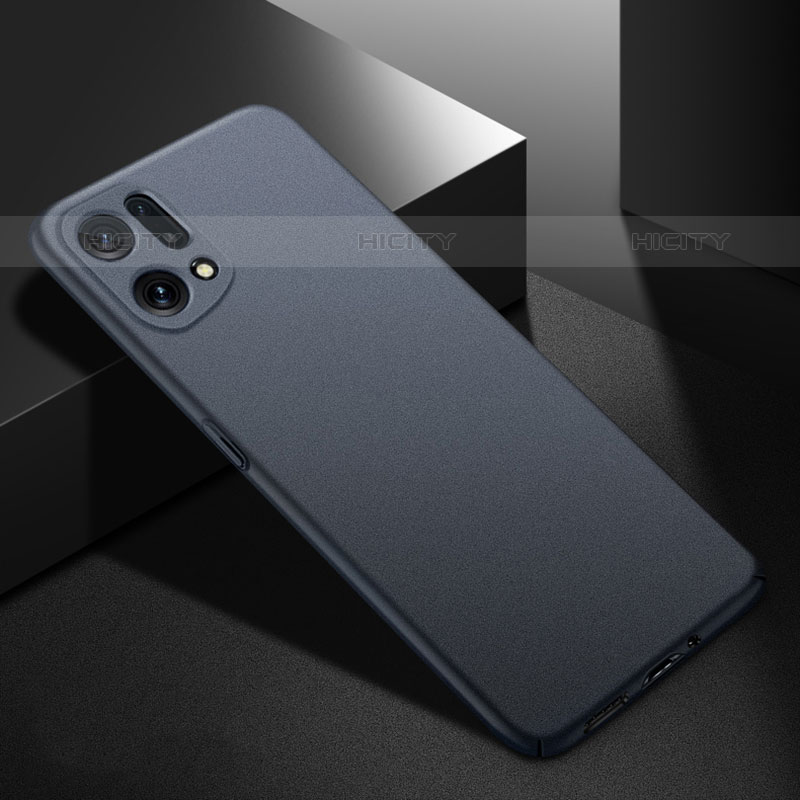 Funda Dura Plastico Rigida Carcasa Mate YK4 para Oppo Find X5 Pro 5G Gris