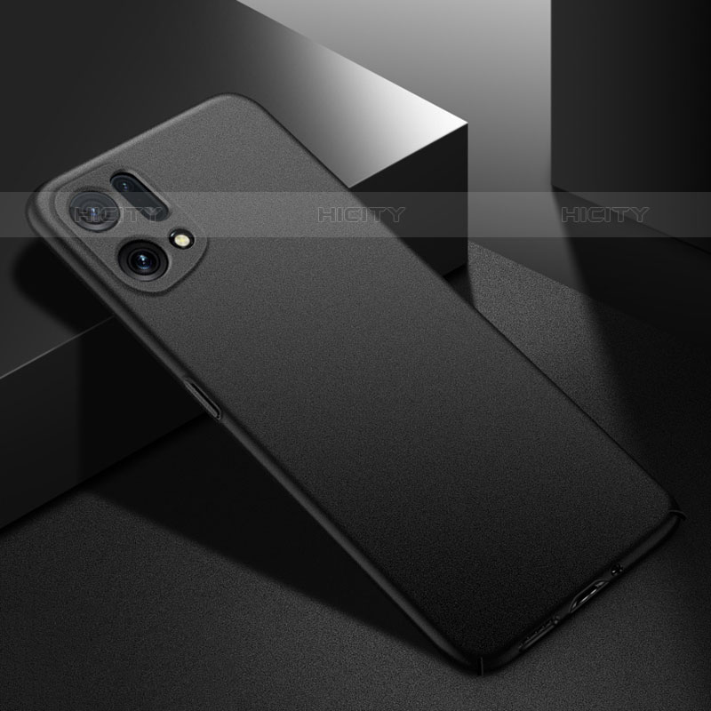 Funda Dura Plastico Rigida Carcasa Mate YK4 para Oppo Find X5 Pro 5G Negro