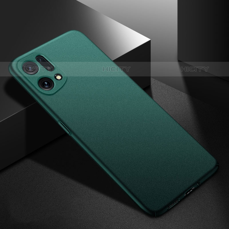 Funda Dura Plastico Rigida Carcasa Mate YK4 para Oppo Find X5 Pro 5G Verde