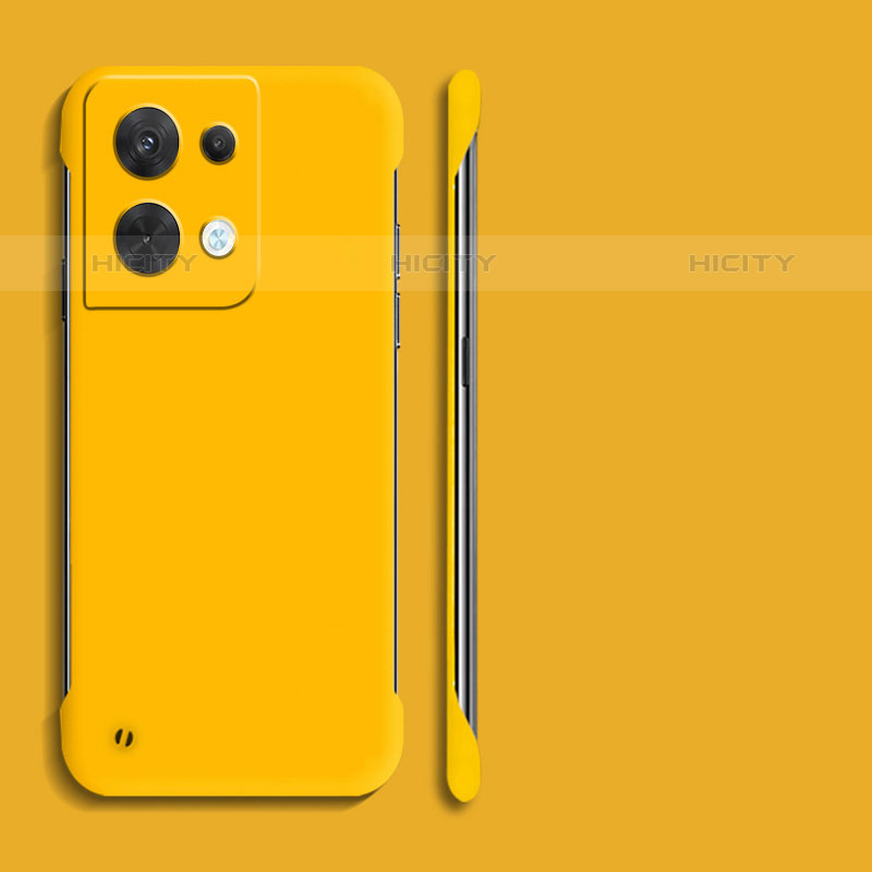 Funda Dura Plastico Rigida Carcasa Mate YK4 para Oppo Reno8 Pro 5G Amarillo