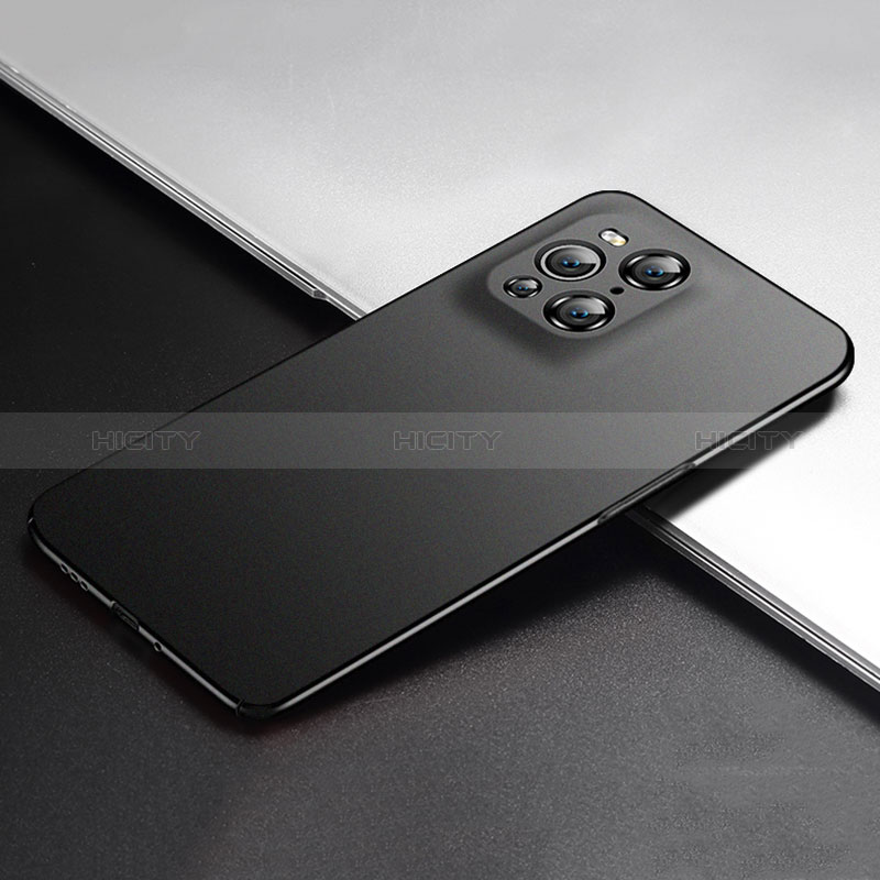 Funda Dura Plastico Rigida Carcasa Mate YK5 para Oppo Find X3 5G Negro