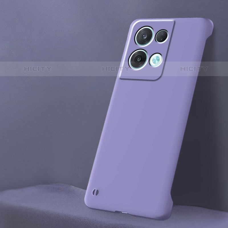 Funda Dura Plastico Rigida Carcasa Mate YK6 para Oppo Reno9 5G Morado