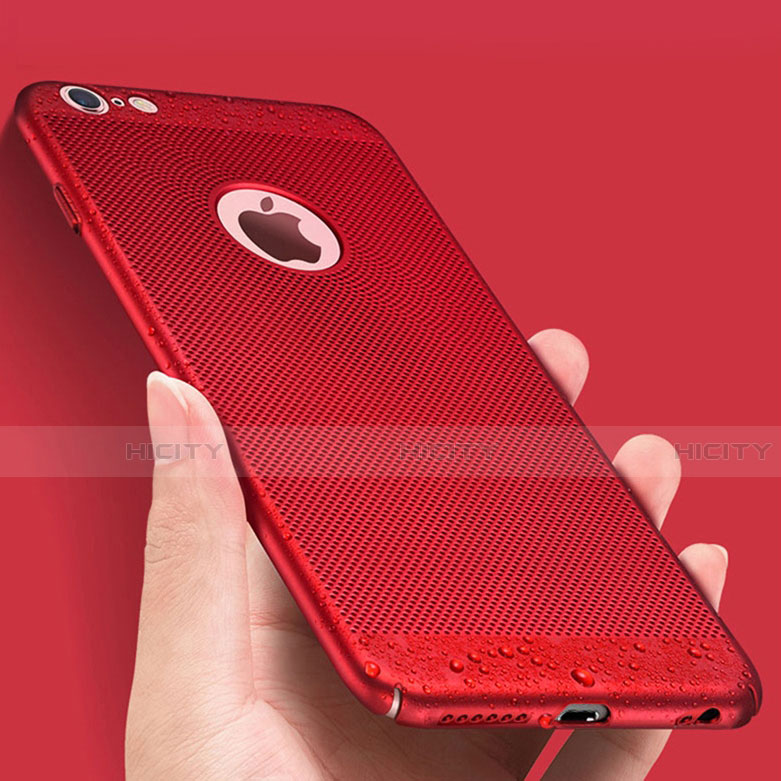 Funda Dura Plastico Rigida Carcasa Perforada para Apple iPhone 6 Plus