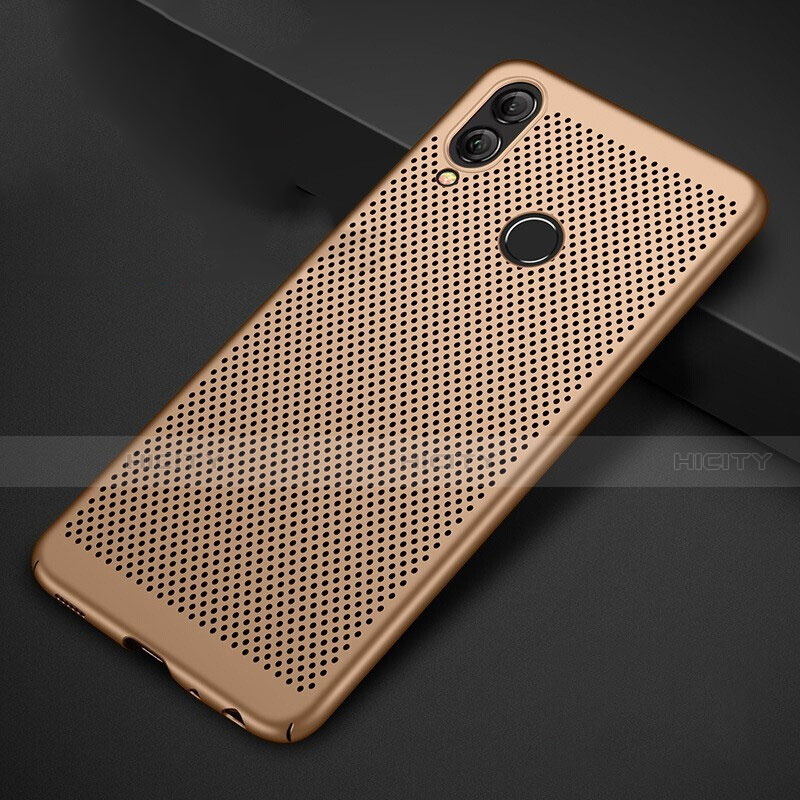 Funda Dura Plastico Rigida Carcasa Perforada para Huawei Honor V10 Lite Oro