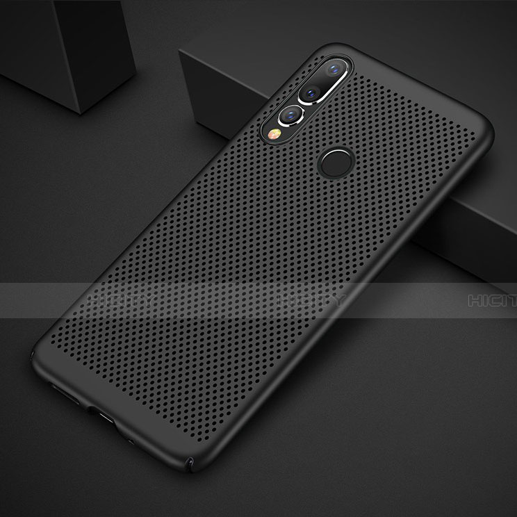 Funda Dura Plastico Rigida Carcasa Perforada para Huawei P30 Lite New Edition Negro