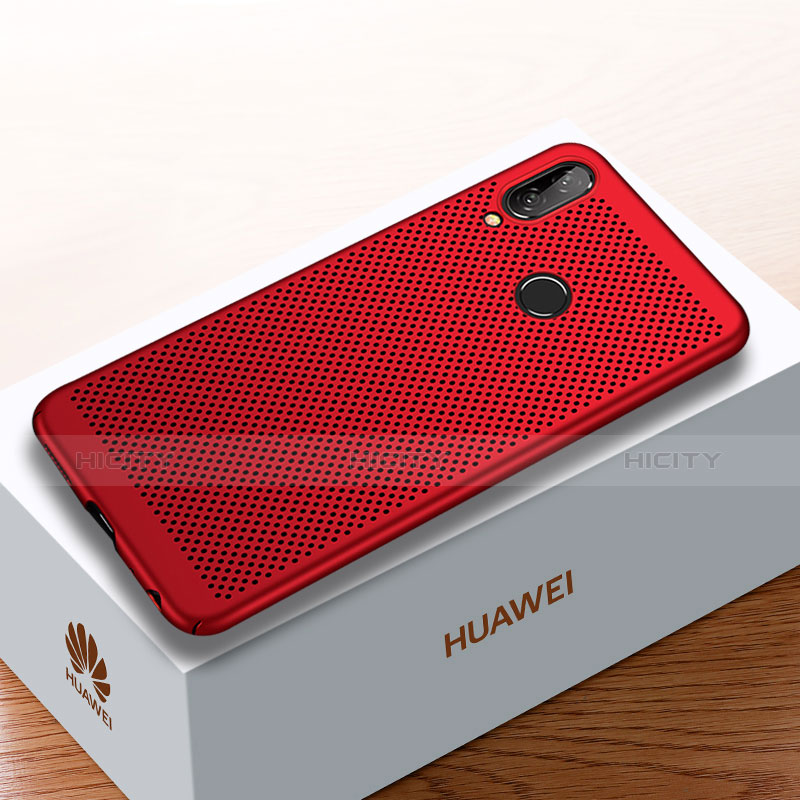 Funda Dura Plastico Rigida Carcasa Perforada para Huawei Y9 (2019) Rojo