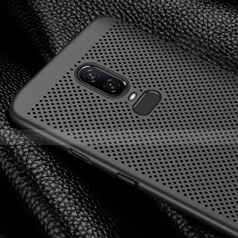 Funda Dura Plastico Rigida Carcasa Perforada para OnePlus 6