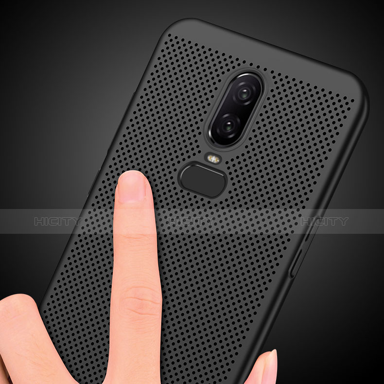 Funda Dura Plastico Rigida Carcasa Perforada para OnePlus 6