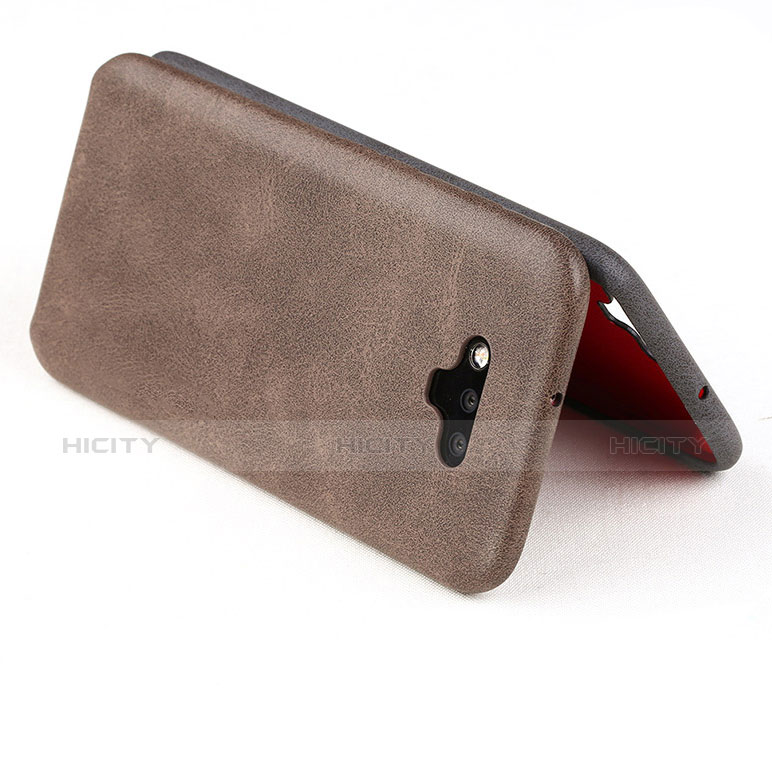 Funda Dura Plastico Rigida de Cuero para Huawei Honor Magic Marron