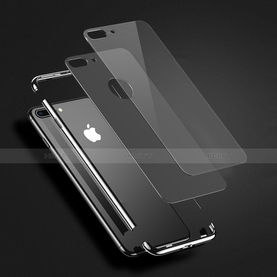 Funda Dura Plastico Rigida Espejo M01 para Apple iPhone 7 Plus Negro