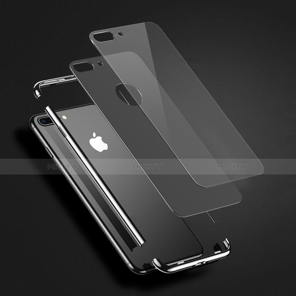 Funda Dura Plastico Rigida Espejo M01 para Apple iPhone 8 Plus Negro