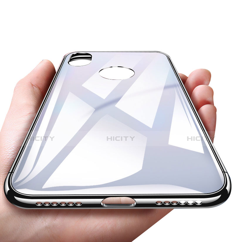 Funda Dura Plastico Rigida Espejo para Apple iPhone Xs Blanco