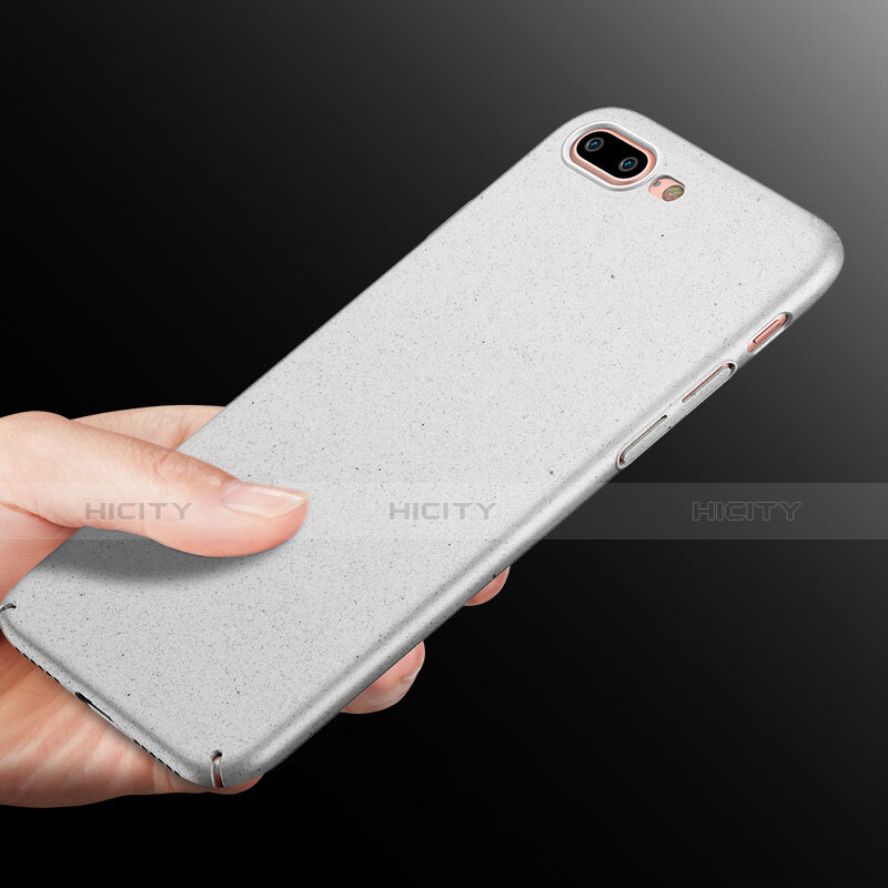 Funda Dura Plastico Rigida Fino Arenisca para Apple iPhone 7 Plus Blanco