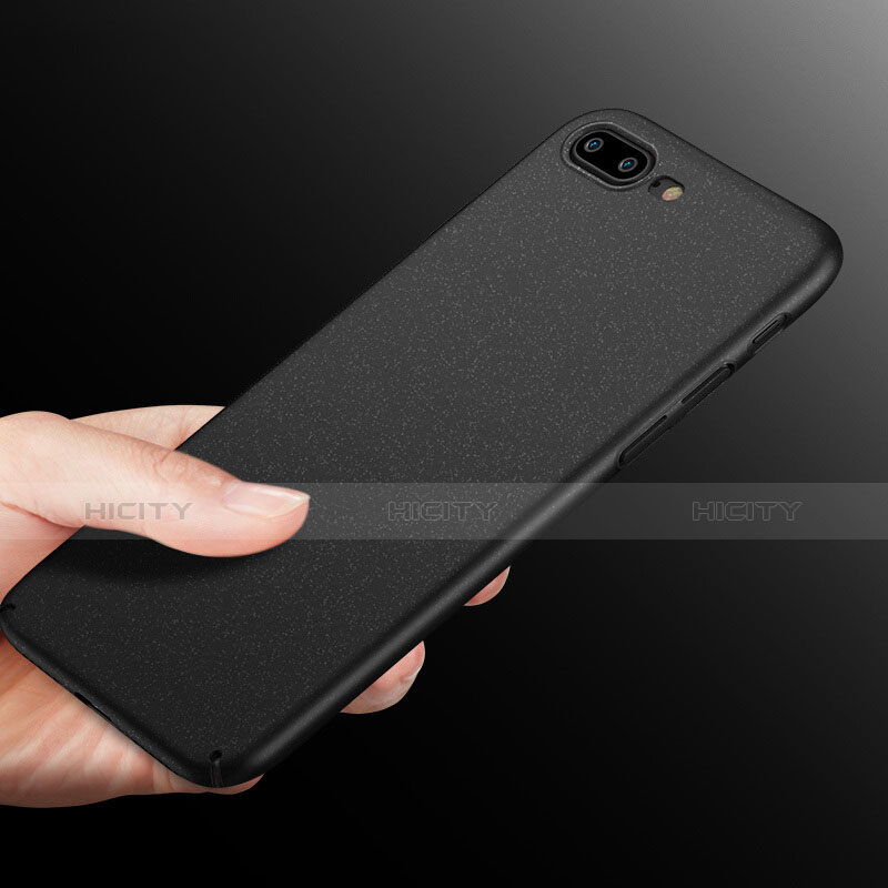 Funda Dura Plastico Rigida Fino Arenisca para Apple iPhone 7 Plus Negro