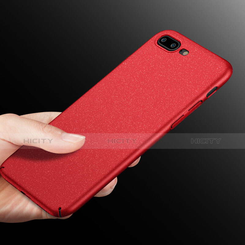 Funda Dura Plastico Rigida Fino Arenisca para Apple iPhone 7 Plus Rojo