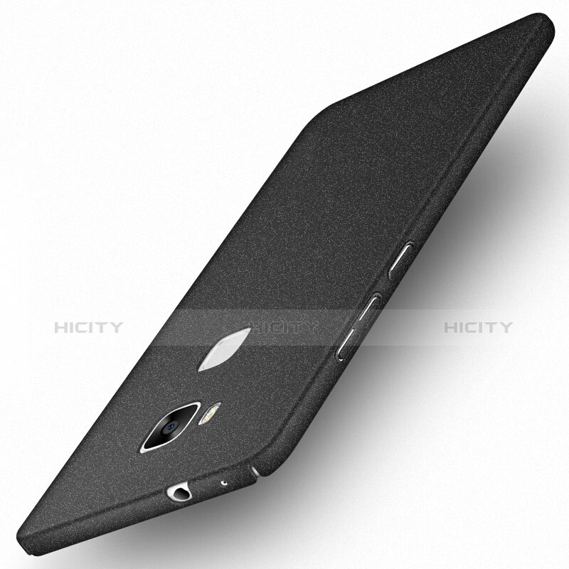 Funda Dura Plastico Rigida Fino Arenisca para Huawei Honor 5X Negro