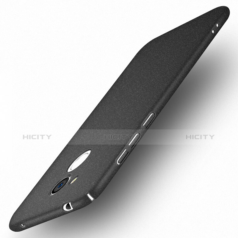 Funda Dura Plastico Rigida Fino Arenisca para Huawei Honor 6A Negro