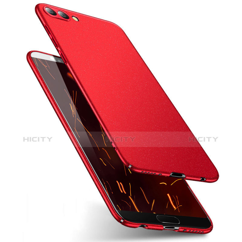 Funda Dura Plastico Rigida Fino Arenisca para Huawei Honor V10 Rojo