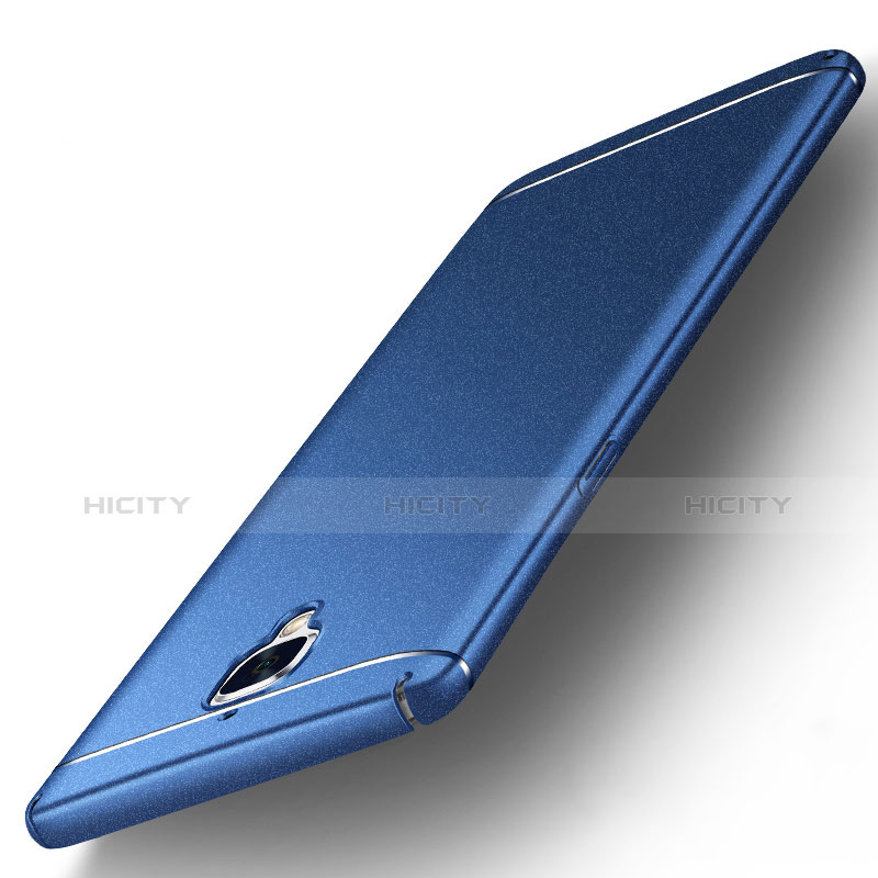 Funda Dura Plastico Rigida Fino Arenisca para OnePlus 3 Azul