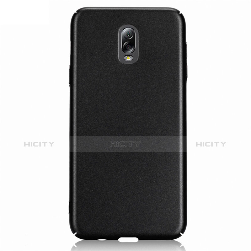 Funda Dura Plastico Rigida Fino Arenisca para Samsung Galaxy C7 (2017) Negro