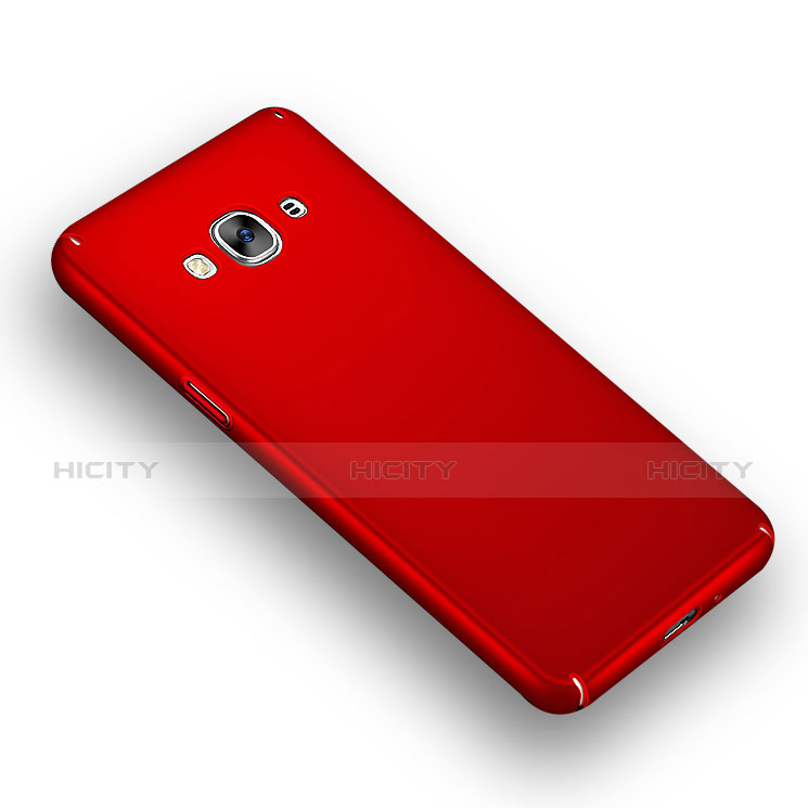 Funda Dura Plastico Rigida Fino Arenisca para Samsung Galaxy J3 Pro (2016) J3110 Rojo