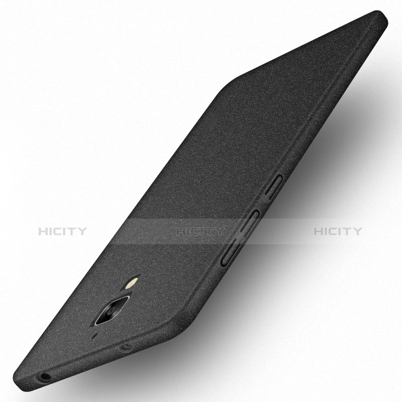 Funda Dura Plastico Rigida Fino Arenisca para Xiaomi Mi 4 Negro