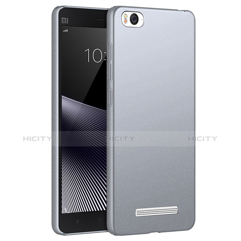 Funda Dura Plastico Rigida Fino Arenisca para Xiaomi Mi 4C Gris