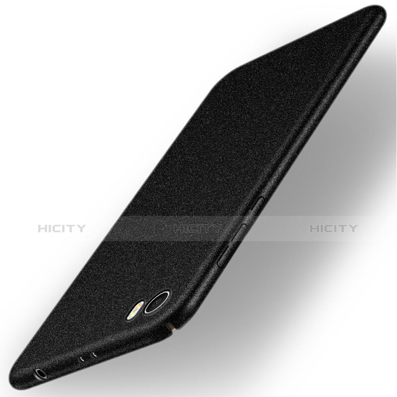 Funda Dura Plastico Rigida Fino Arenisca para Xiaomi Mi 5 Negro