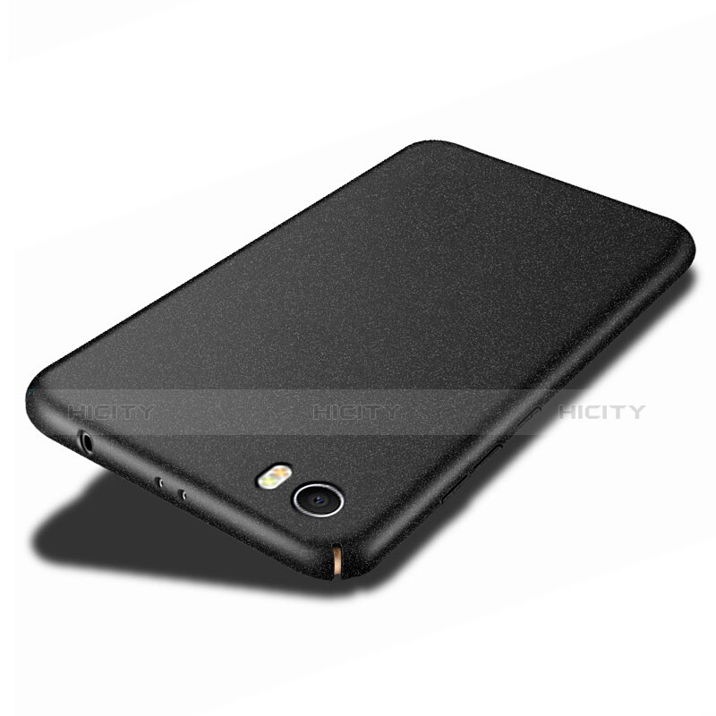 Funda Dura Plastico Rigida Fino Arenisca para Xiaomi Mi 5 Negro