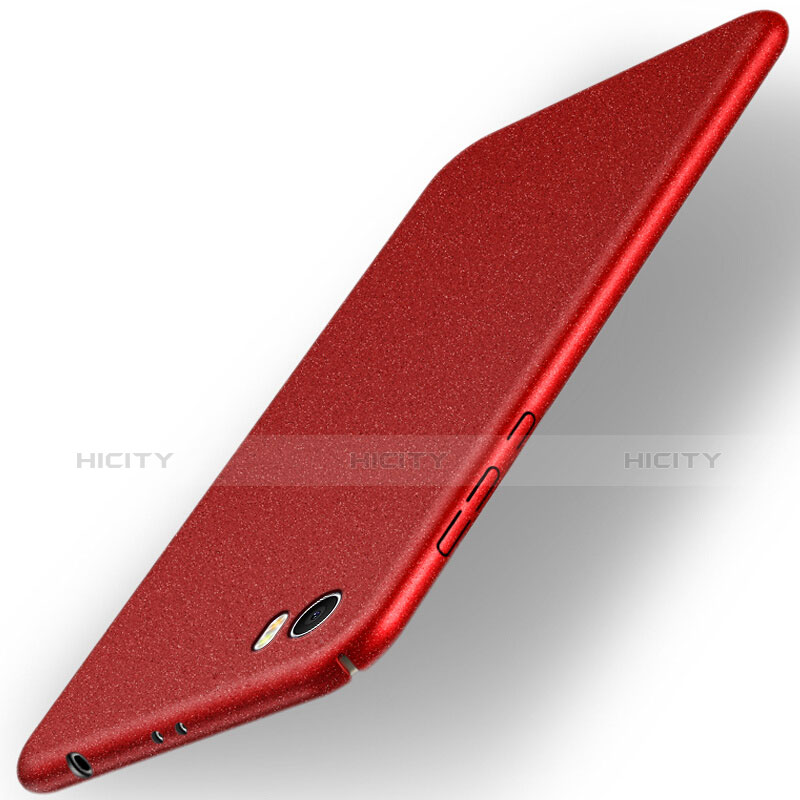 Funda Dura Plastico Rigida Fino Arenisca para Xiaomi Mi 5 Rojo