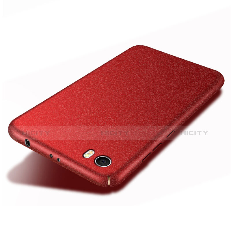 Funda Dura Plastico Rigida Fino Arenisca para Xiaomi Mi 5 Rojo