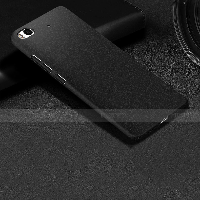 Funda Dura Plastico Rigida Fino Arenisca para Xiaomi Mi 5S 4G Negro