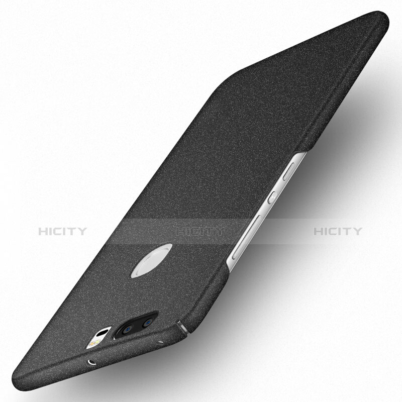 Funda Dura Plastico Rigida Fino Arenisca Q01 para Huawei Honor V8 Negro