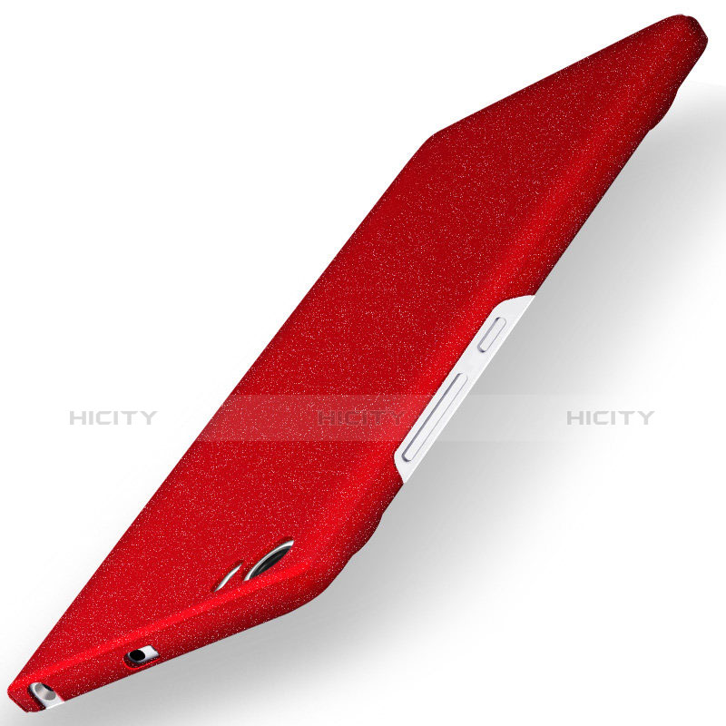 Funda Dura Plastico Rigida Fino Arenisca Q01 para Xiaomi Mi 5 Rojo