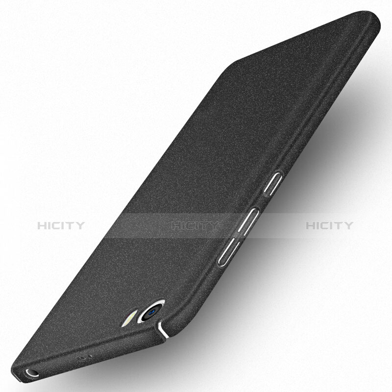 Funda Dura Plastico Rigida Fino Arenisca Q02 para Xiaomi Mi 5 Negro