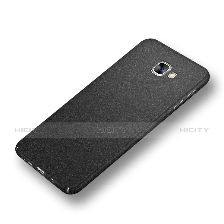 Funda Dura Plastico Rigida Fino Arenisca R01 para Samsung Galaxy A9 (2016) A9000 Negro