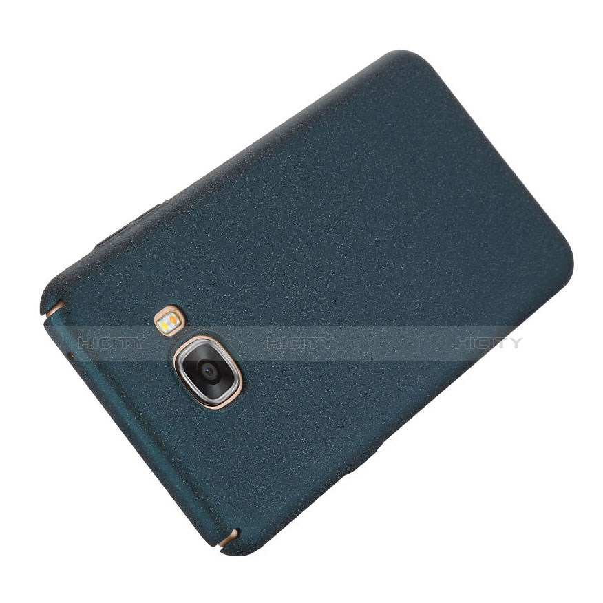 Funda Dura Plastico Rigida Fino Arenisca R01 para Samsung Galaxy C7 SM-C7000 Azul