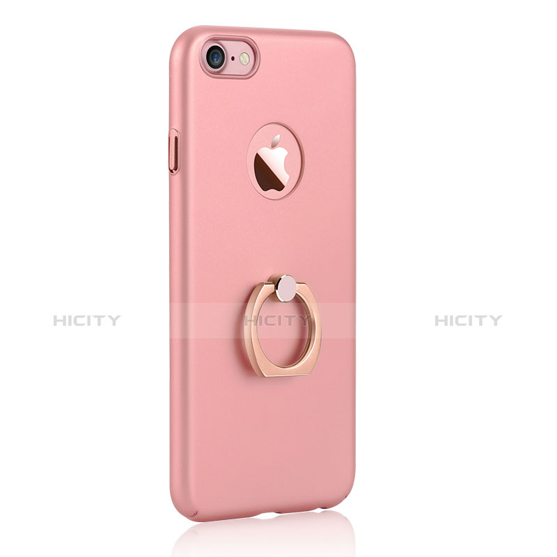 Funda Dura Plastico Rigida Mate con Anillo de dedo Soporte A01 para Apple iPhone 7 Rosa